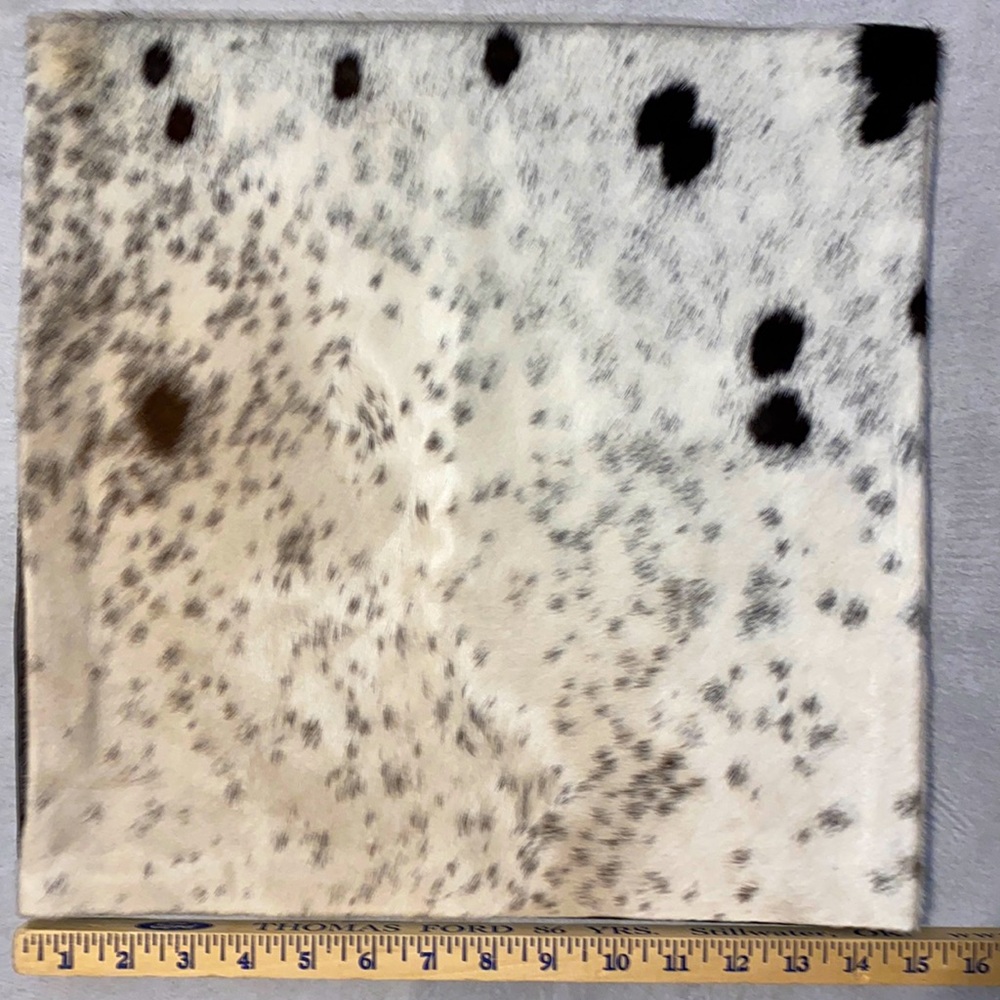 New Handmade Real Cowhide Leather Pillow/Cushion Cover Hair On#3518
